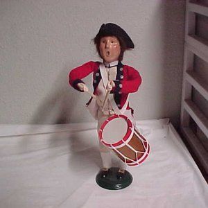Byers Choice Colonial Williamsburg Military Drummer Caroler Signed 1999